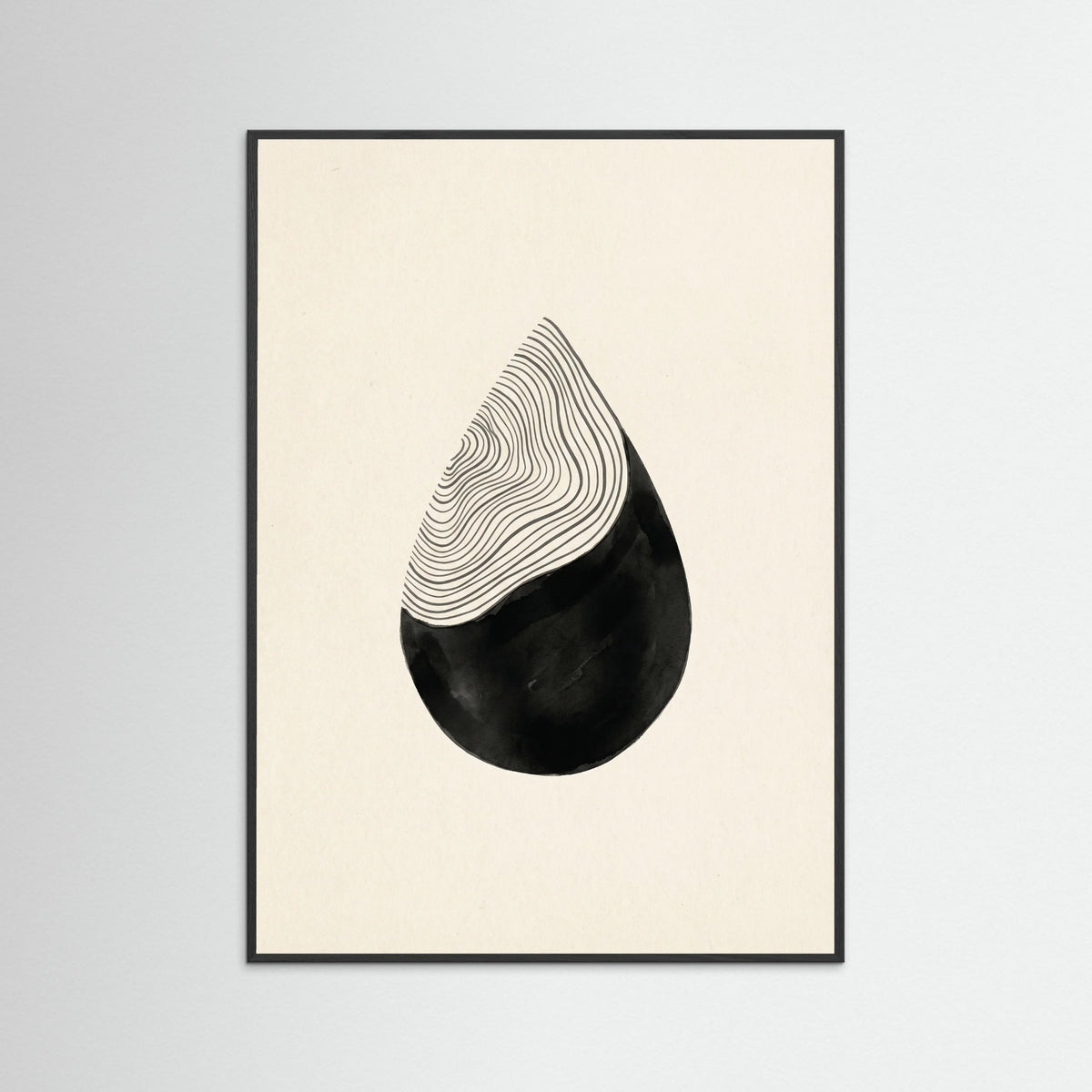 Black Wood Stacked Crescents