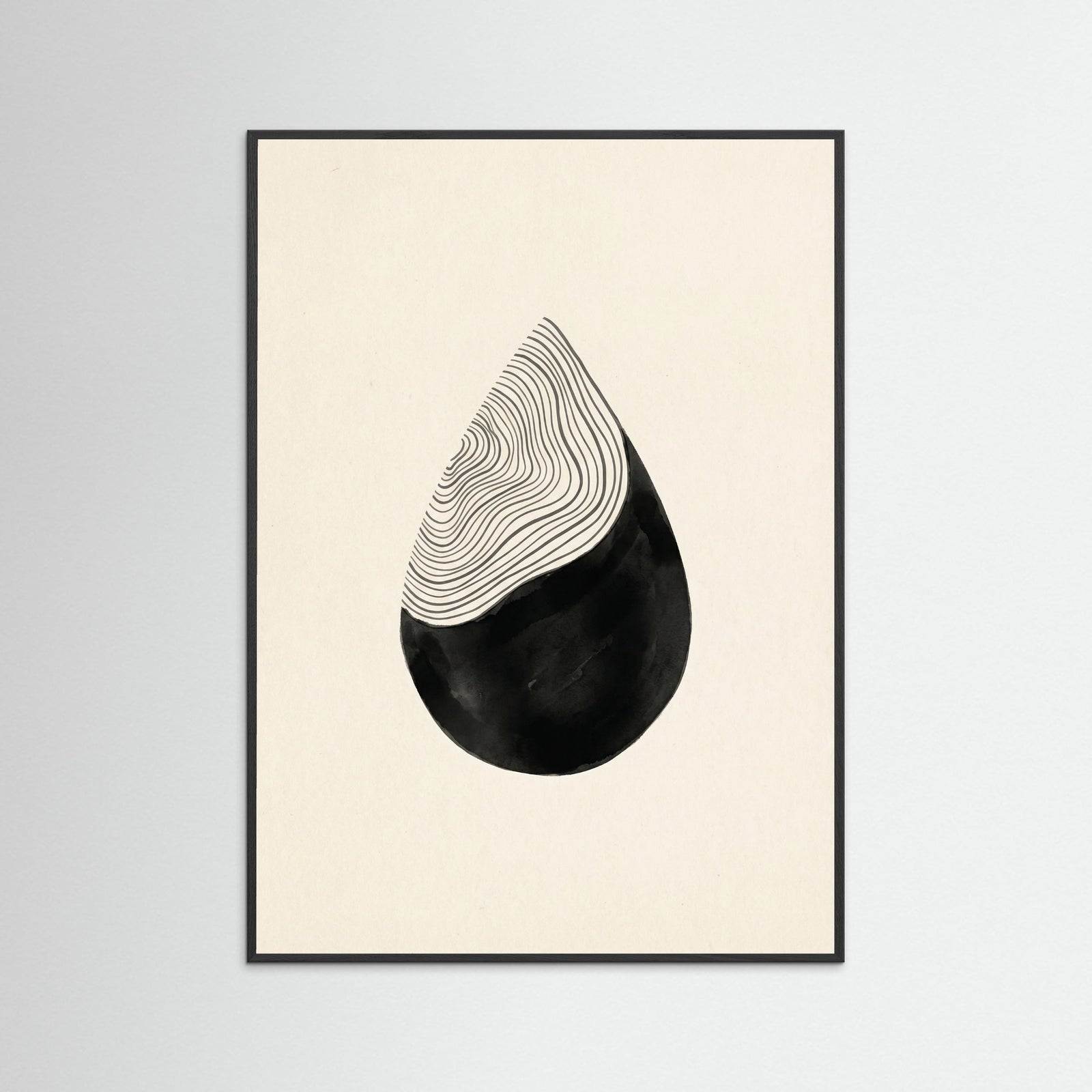 Black Wood Stacked Crescents