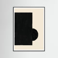 Black Wood Stacked Forms