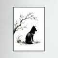 Black Wood Still Life Serenity