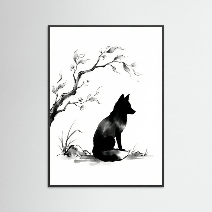 Black Wood Still Life Serenity