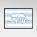 Poster Stripe Elephant – poster e stampa artistica