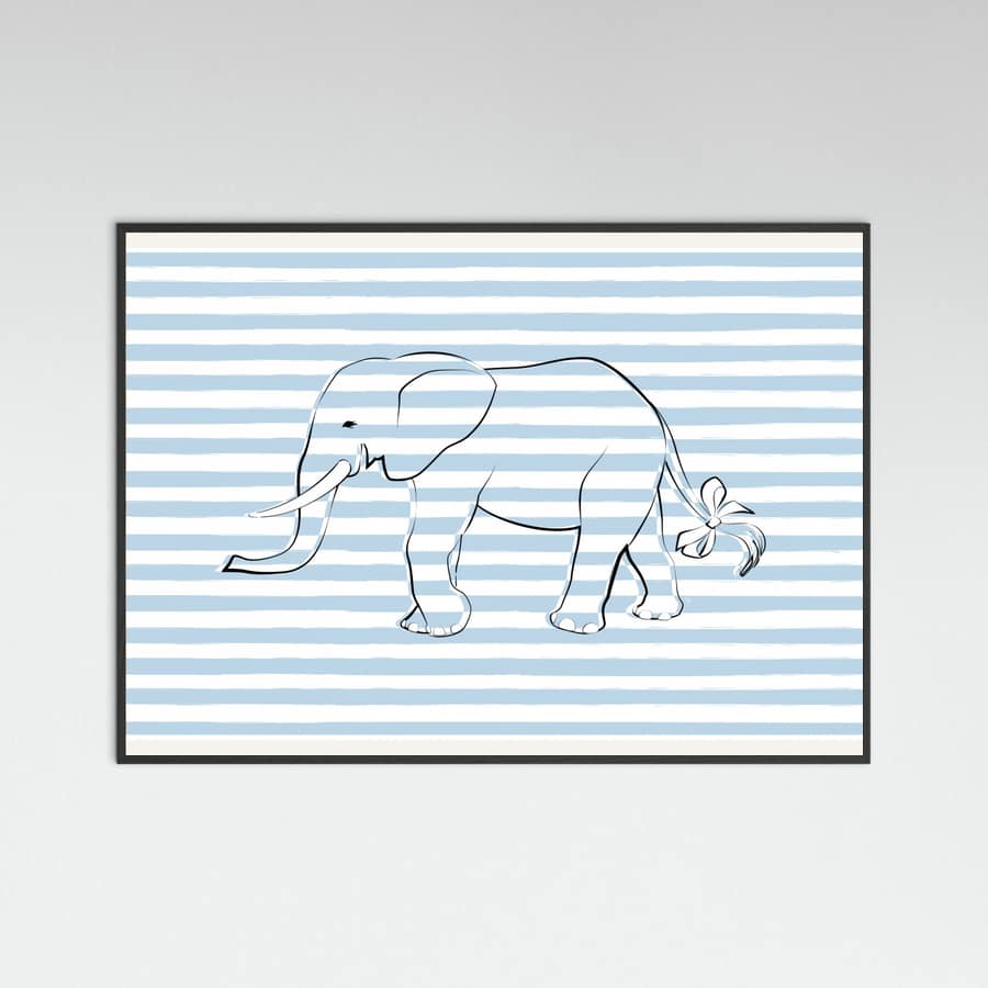 Poster Stripe Elephant – poster e stampa artistica