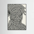 Stripe Portrait Poster – poster and art print