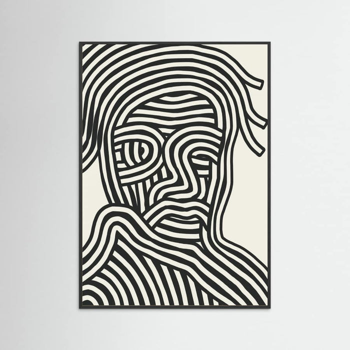 Stripe Portrait Poster – poster and art print
