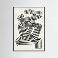 Stripe Woman Portrait Poster – poster and art print