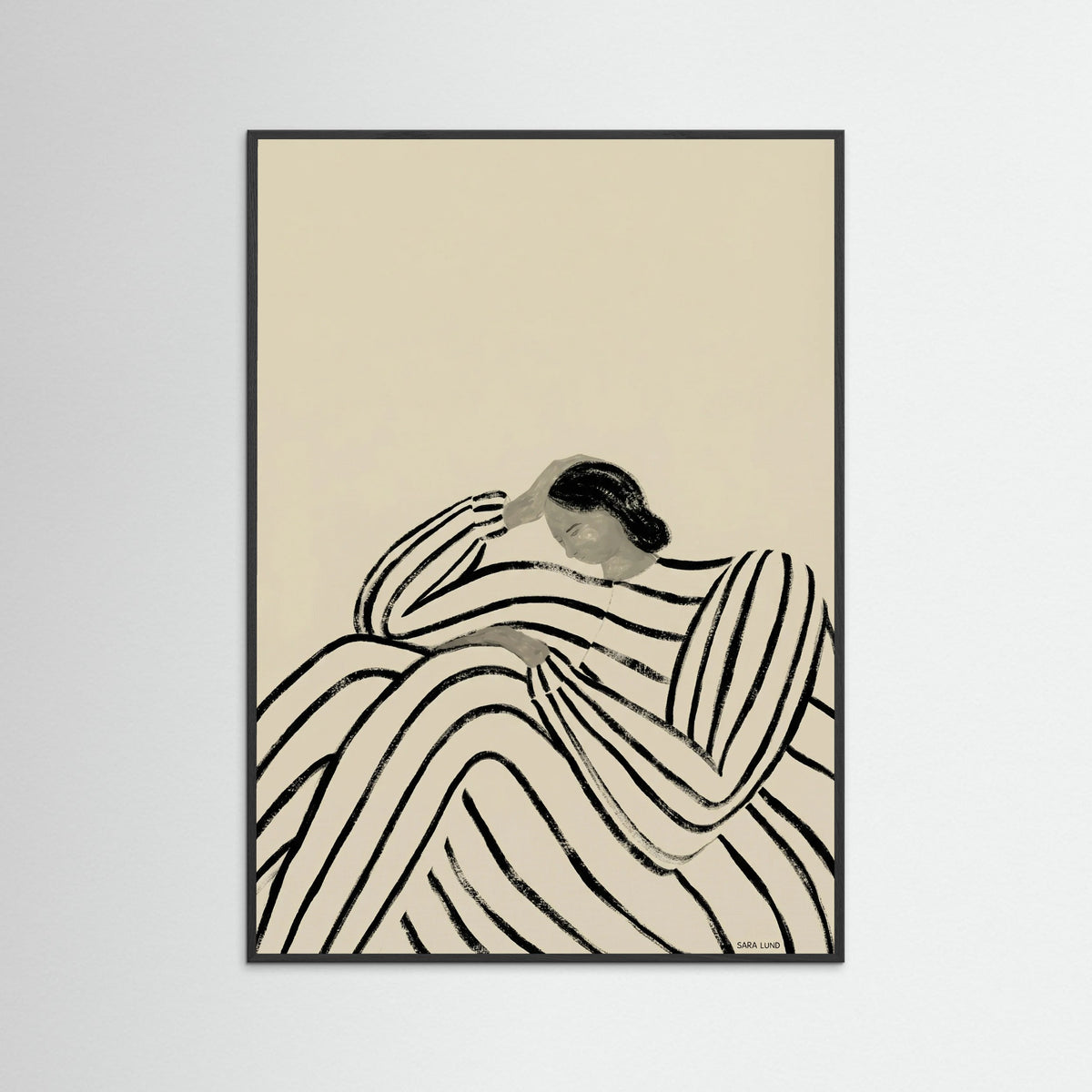 Black Wood Striped Contemplation