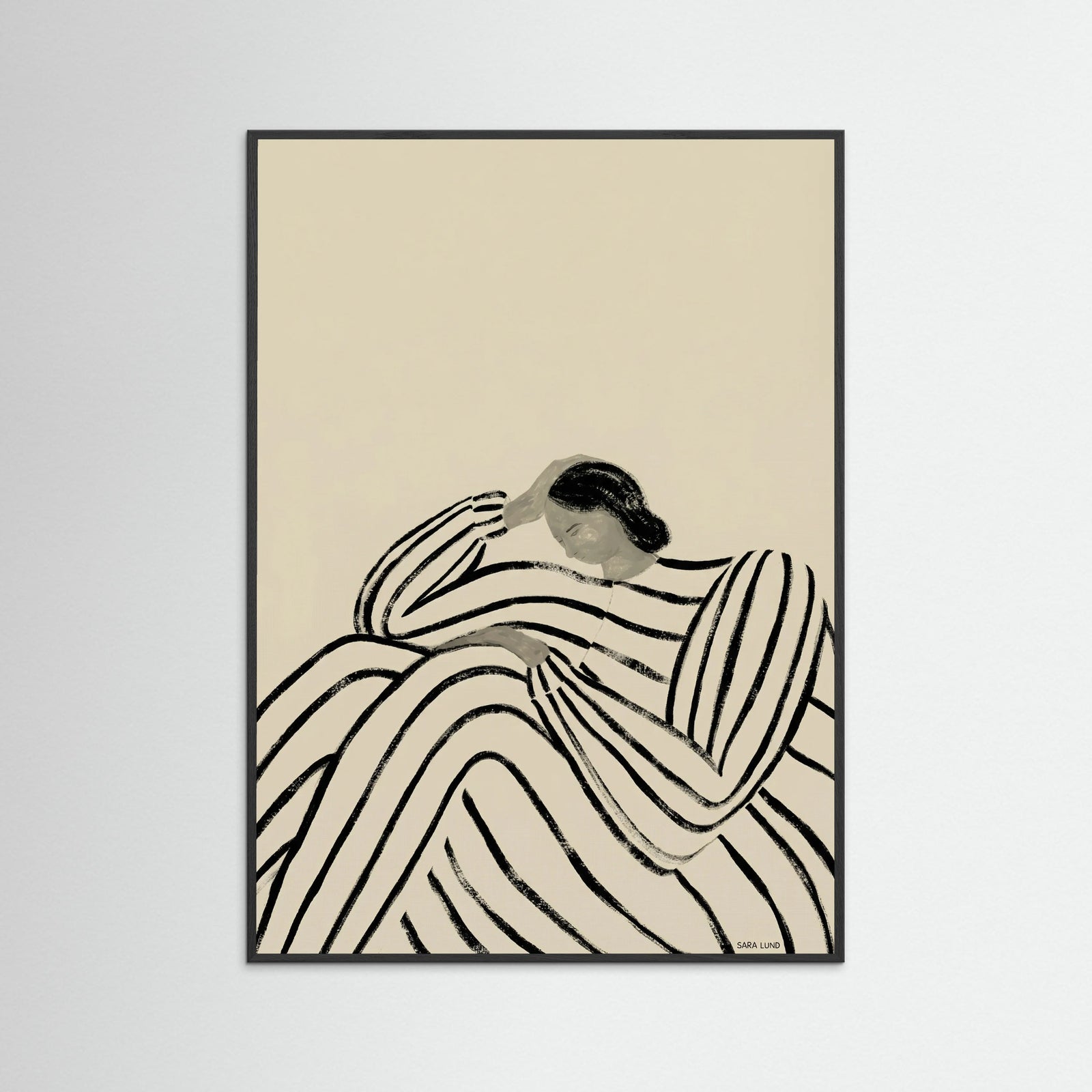 Black Wood Striped Contemplation