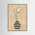 Black Wood Striped Daisies