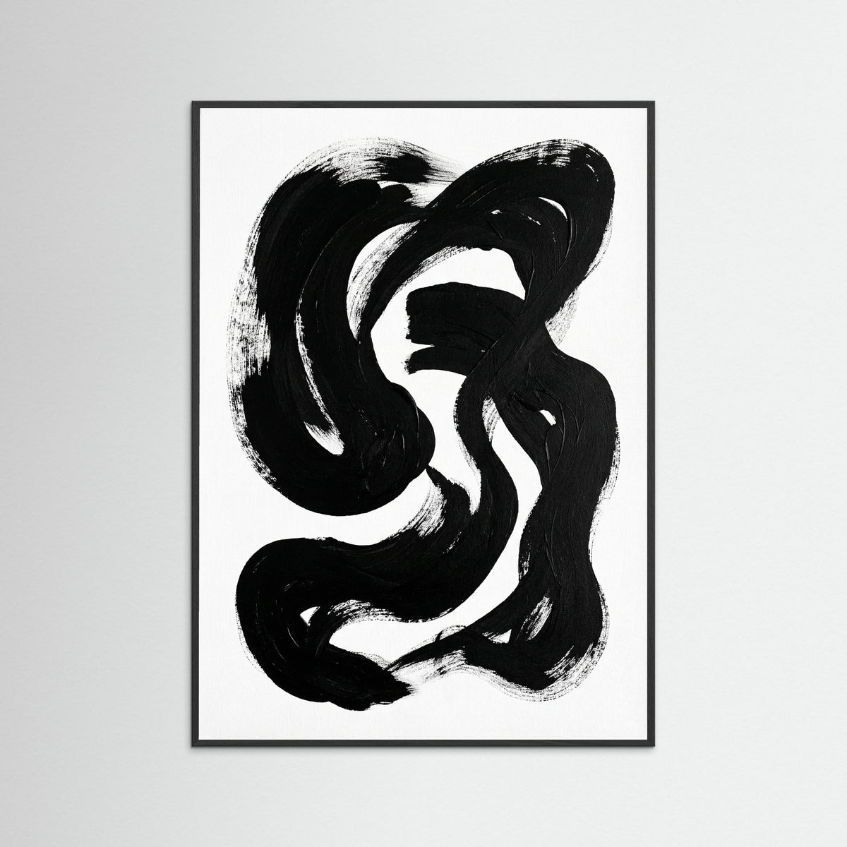 Black Wood Striped Form Black