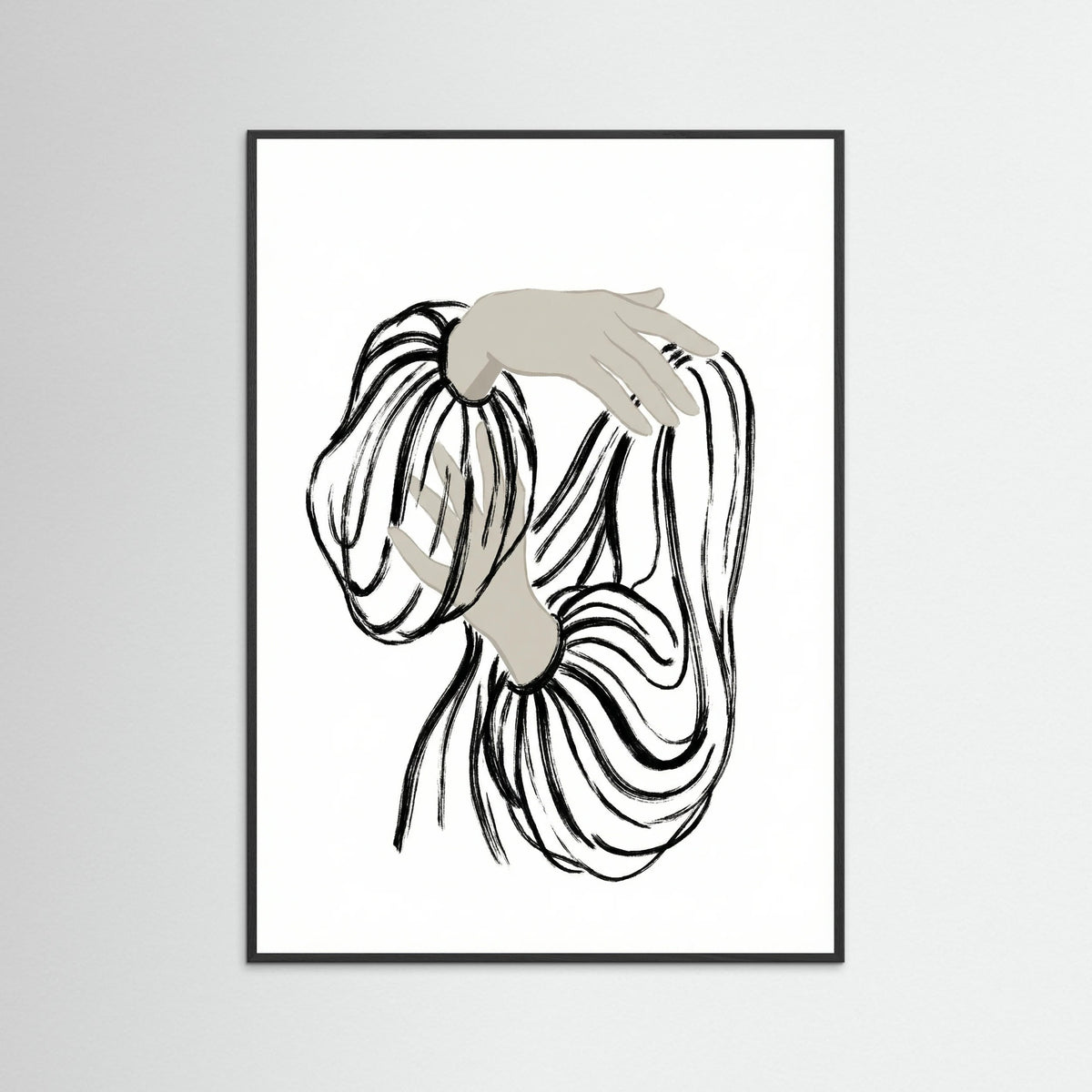 Black Wood Striped Serenity Black