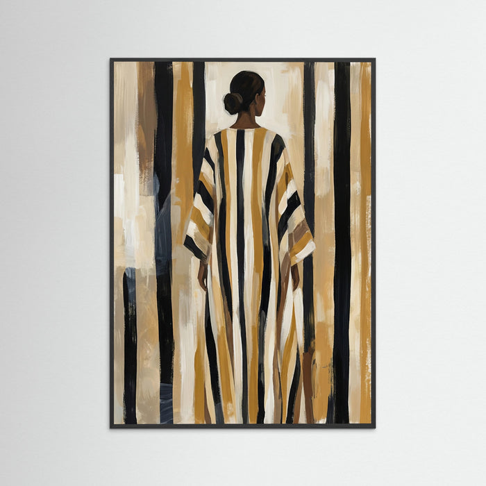 Black Wood Striped Serenity Brown