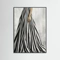 Black Wood Striped Silhouette Black