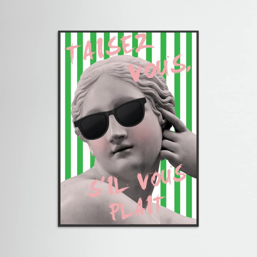 Striped Venus Poster – plakat og kunsttryk