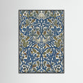 Black Wood Stylized Floral Harmony