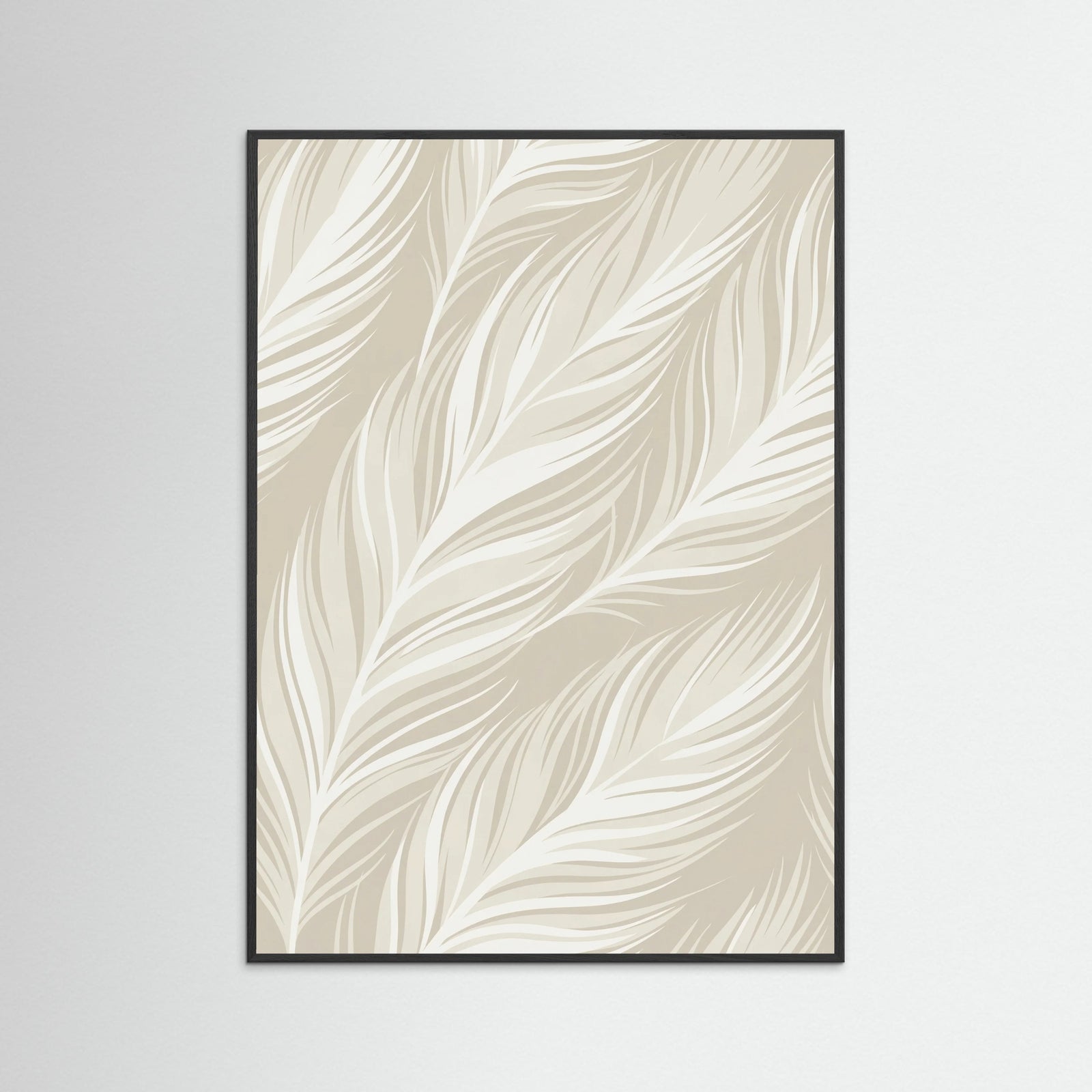 Black Wood Subtle Botanical Flow