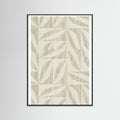 Black Wood Subtle Botanical Pattern 2 Poster