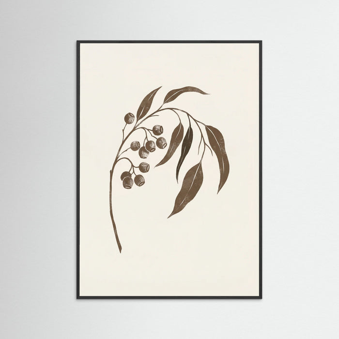 Black Wood Subtle Foliage