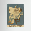 Black Wood Sunday Paper