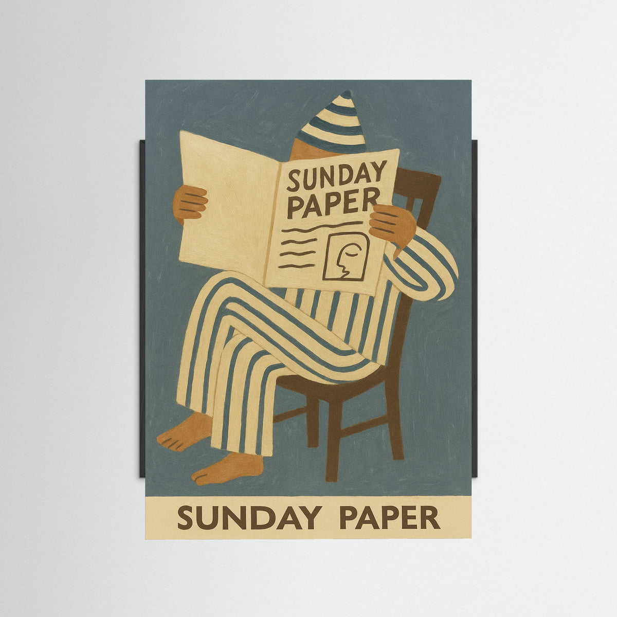 Black Wood Sunday Paper