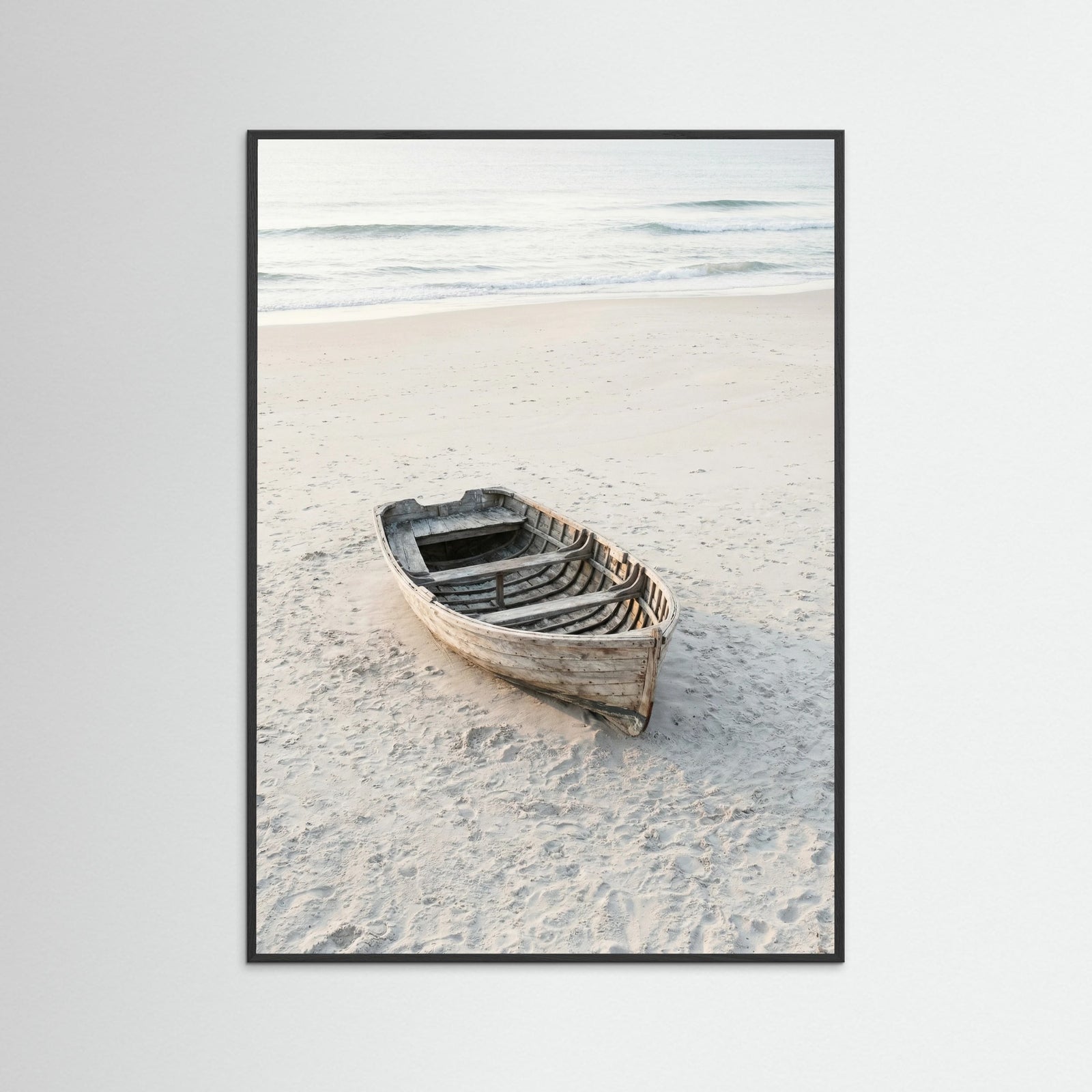 Black Wood Sunlit Shore Path