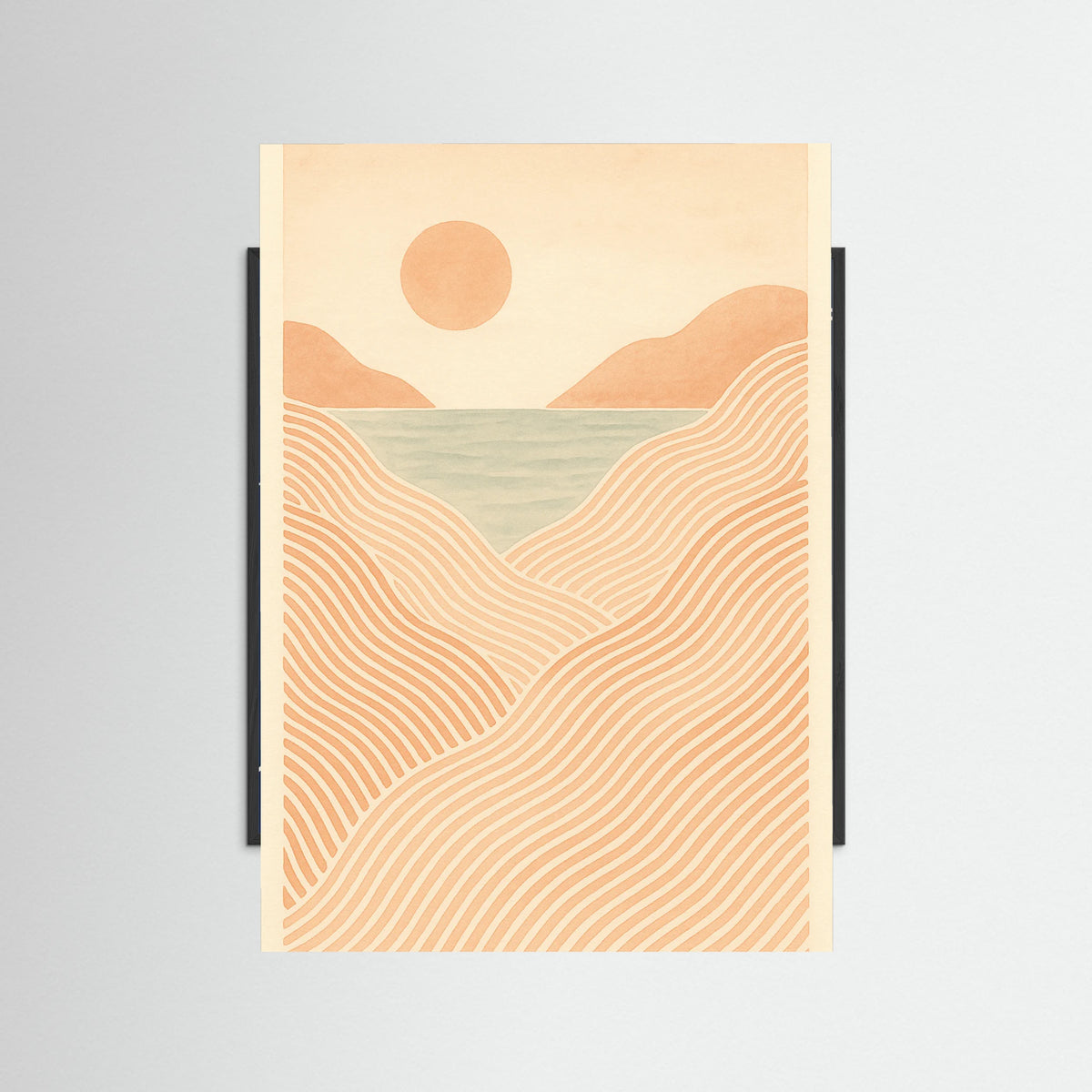 Black Wood Sunlit Stroll