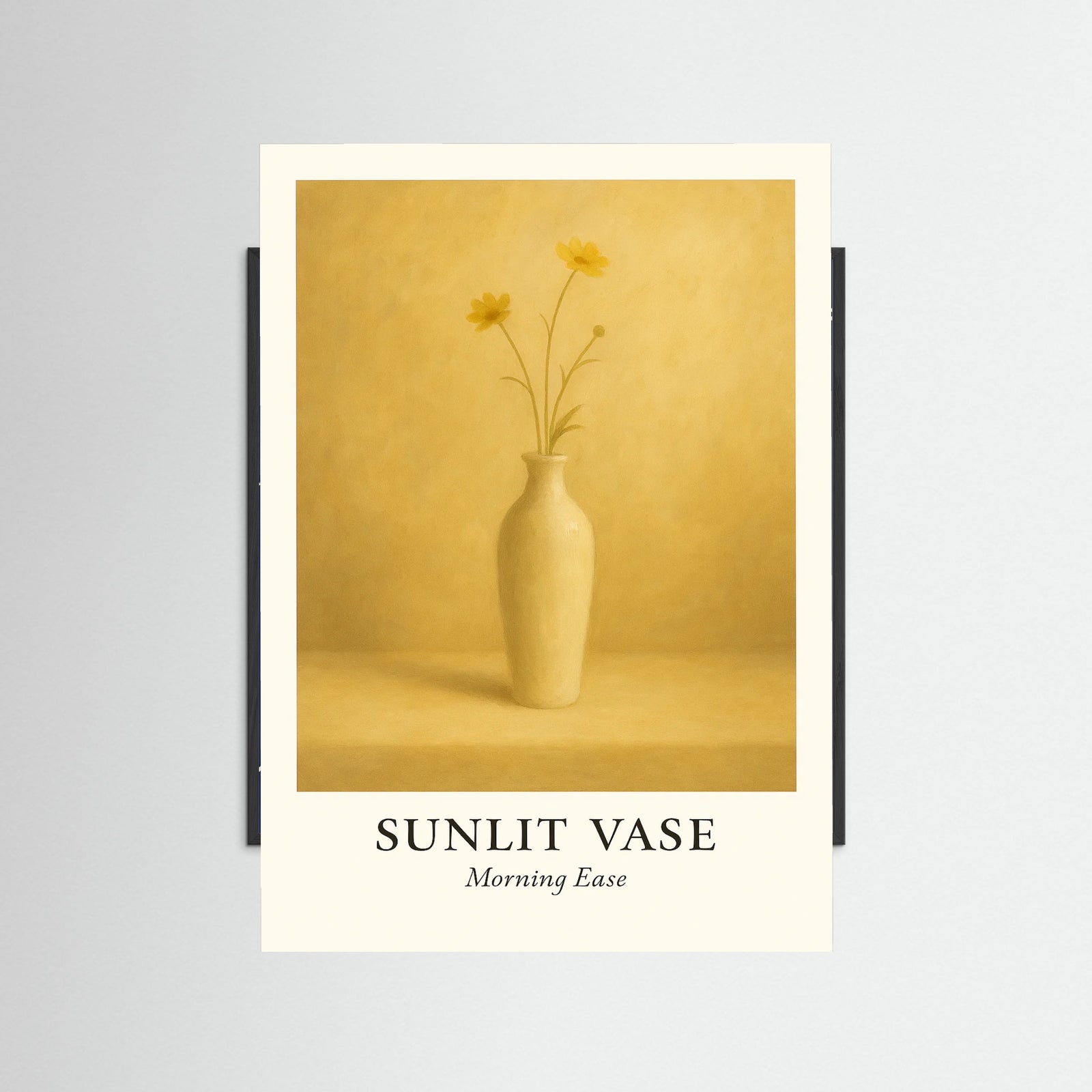 Black Wood Sunlit vase