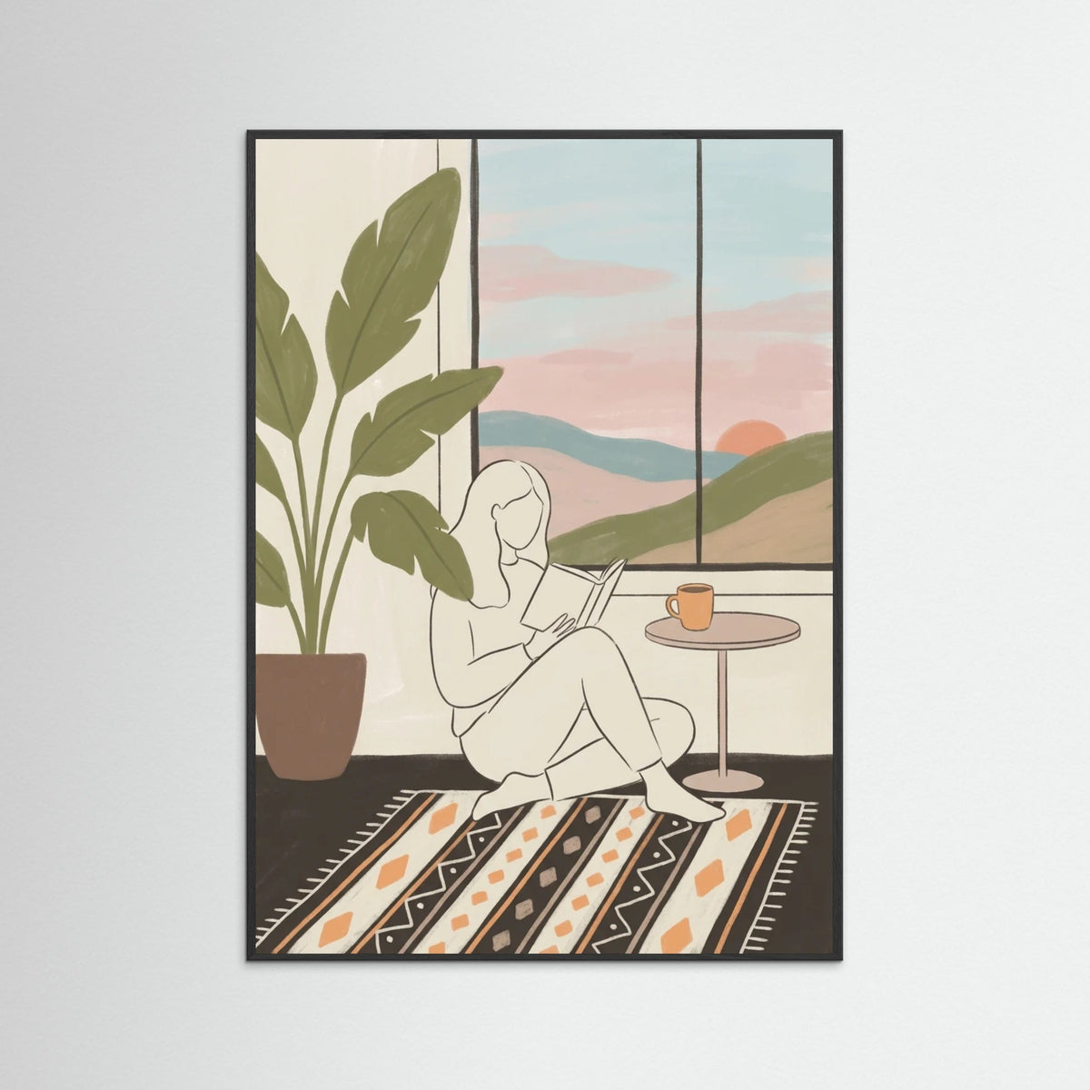 Black Wood Sunny Contemplation