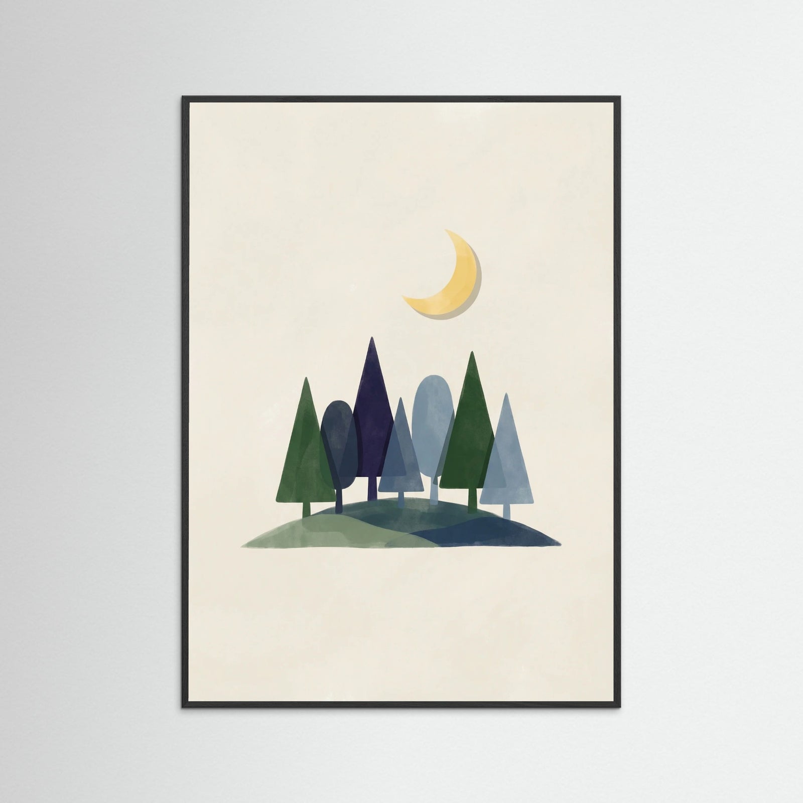 Black Wood Sunny Hillside