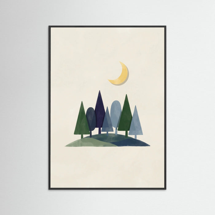 Black Wood Sunny Hillside