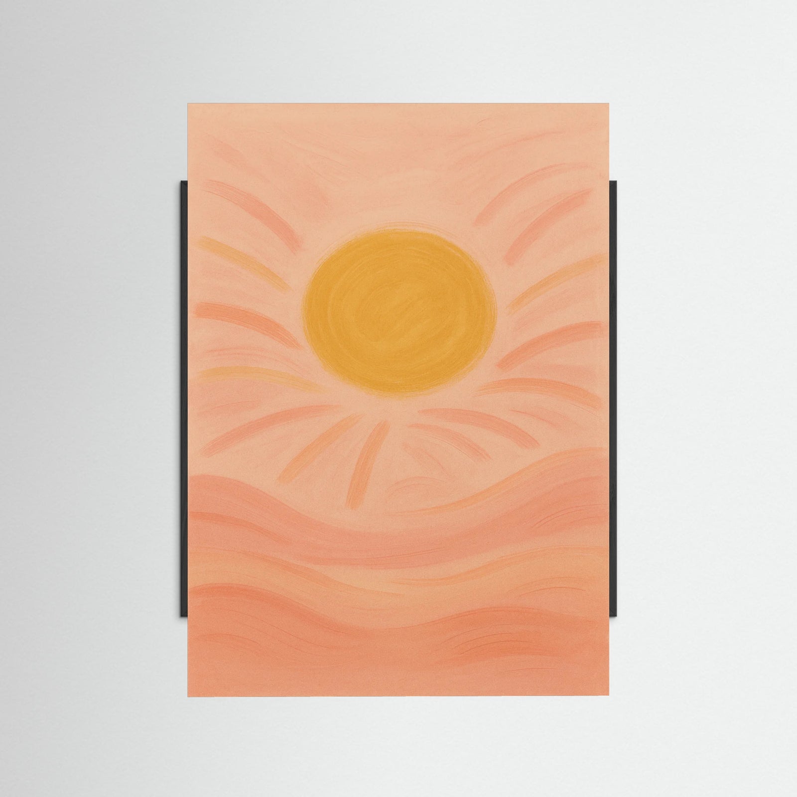 Black Wood Sunset Glow