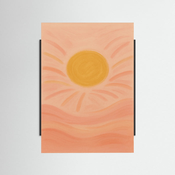 Black Wood Sunset Glow