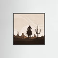 Black Wood Sunset Poster