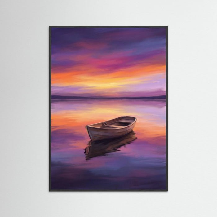 Black Wood Sunset Serenity