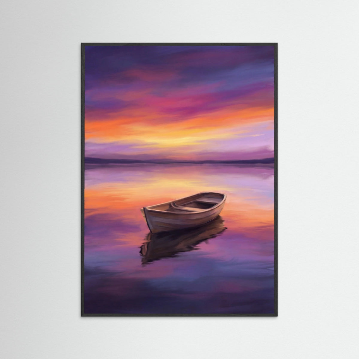 Black Wood Sunset Serenity