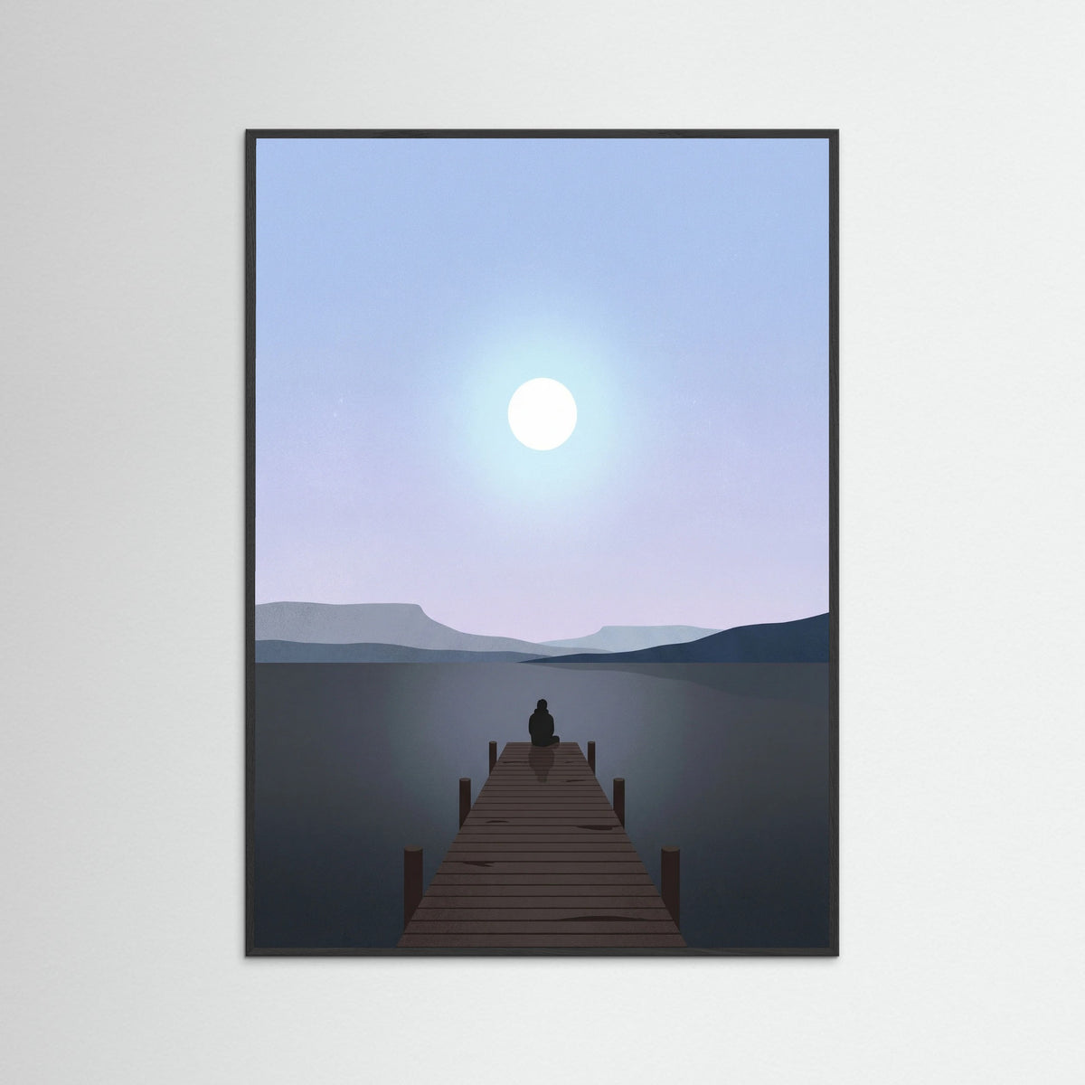 Black Wood Sunset Solace