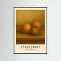 Black Wood Table fruit