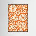 Black Wood Tangerine Bloom