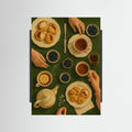 Black Wood Tea Time Canvas