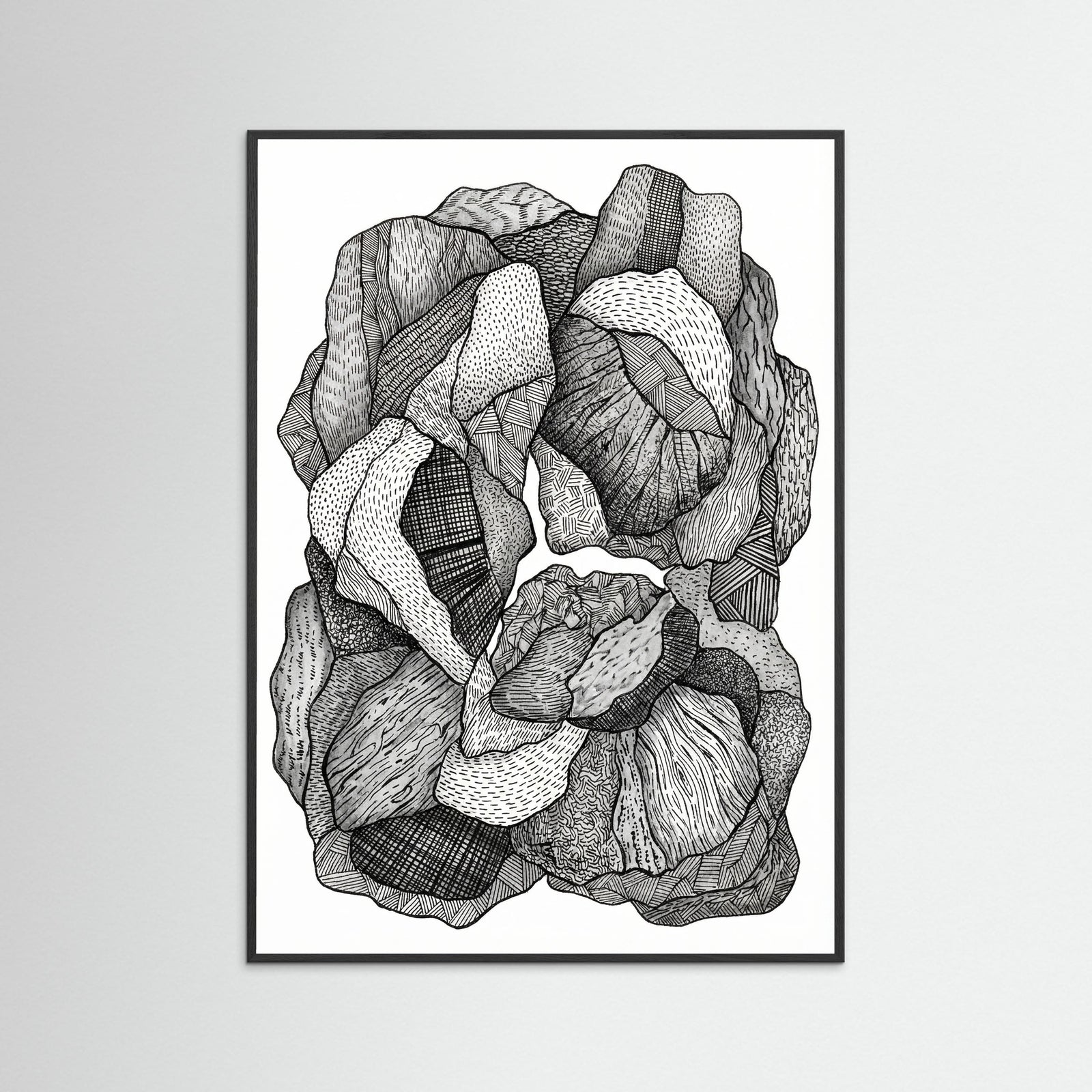 Black Wood Textural Flow