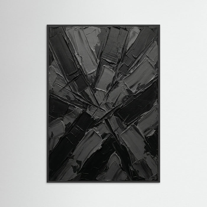Black Wood Textured Abyss