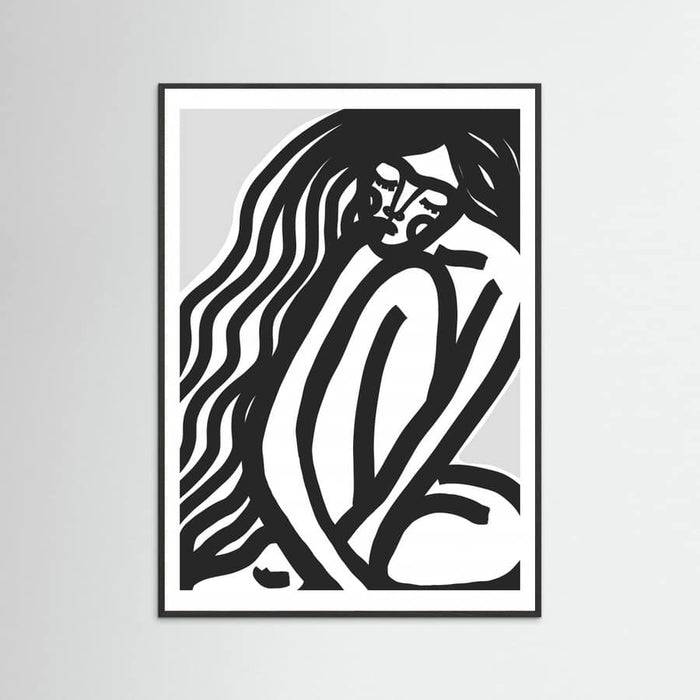The Silence (Black) Poster – plakat og kunsttryk