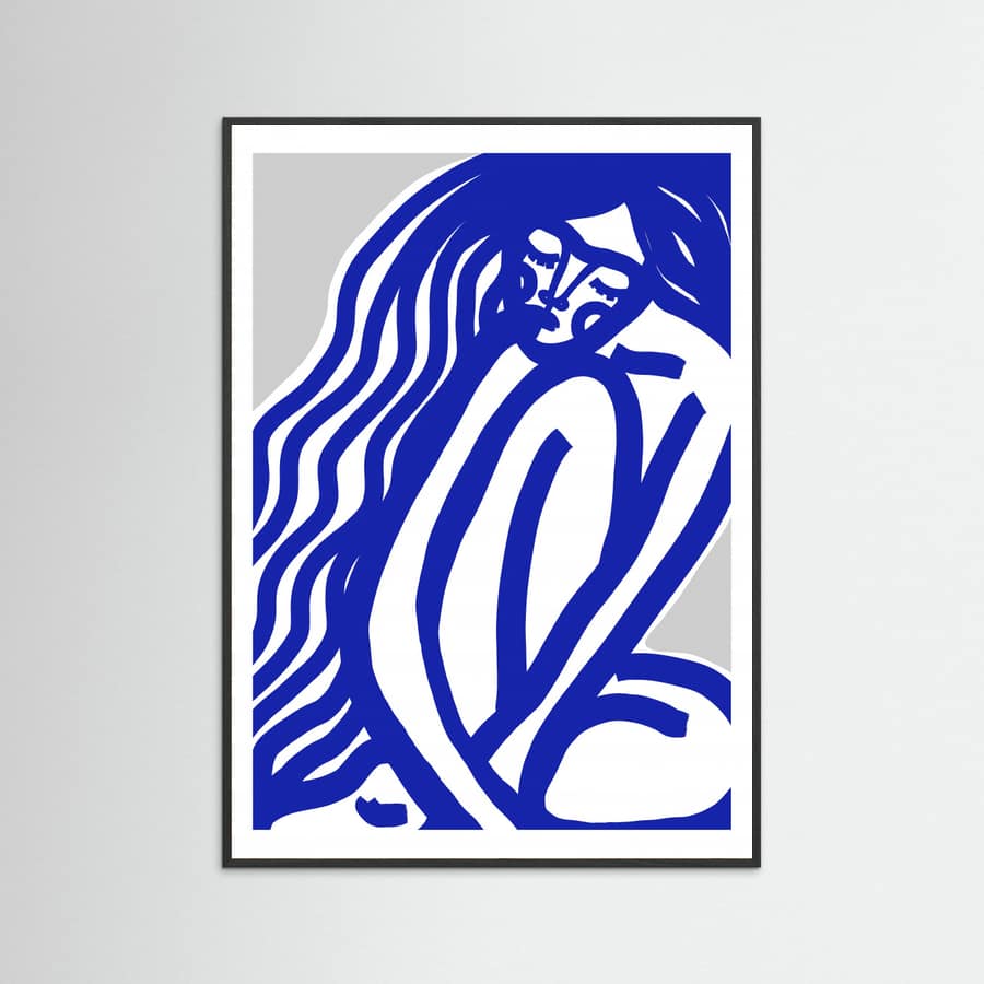 The Silence (Blue) Poster – plakat og kunsttryk