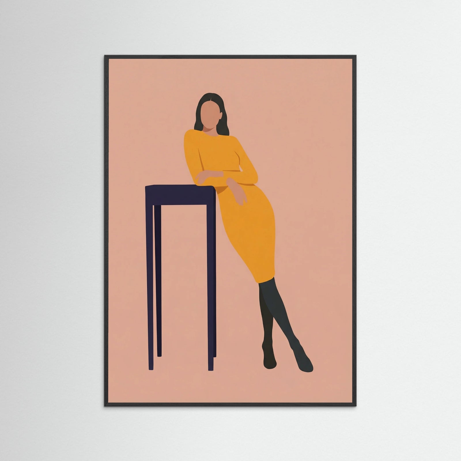 Black Wood The Stool