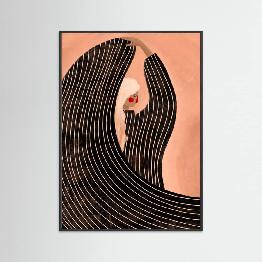 Plakat The Woman With the Black Dress – plakat i druk artystyczny