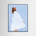 The Woman With the Blue Stripes Poster – poster and art print