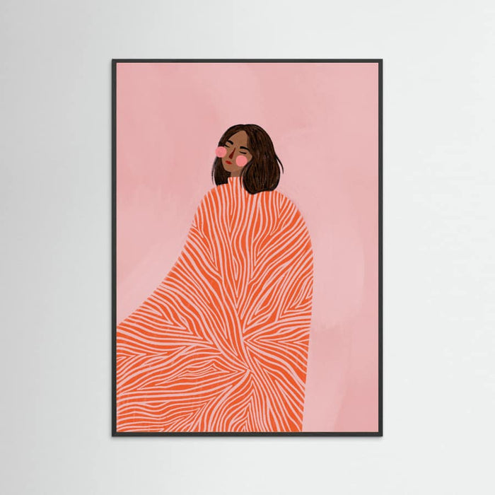 The Woman With the Swirls Poster – poster and art print
