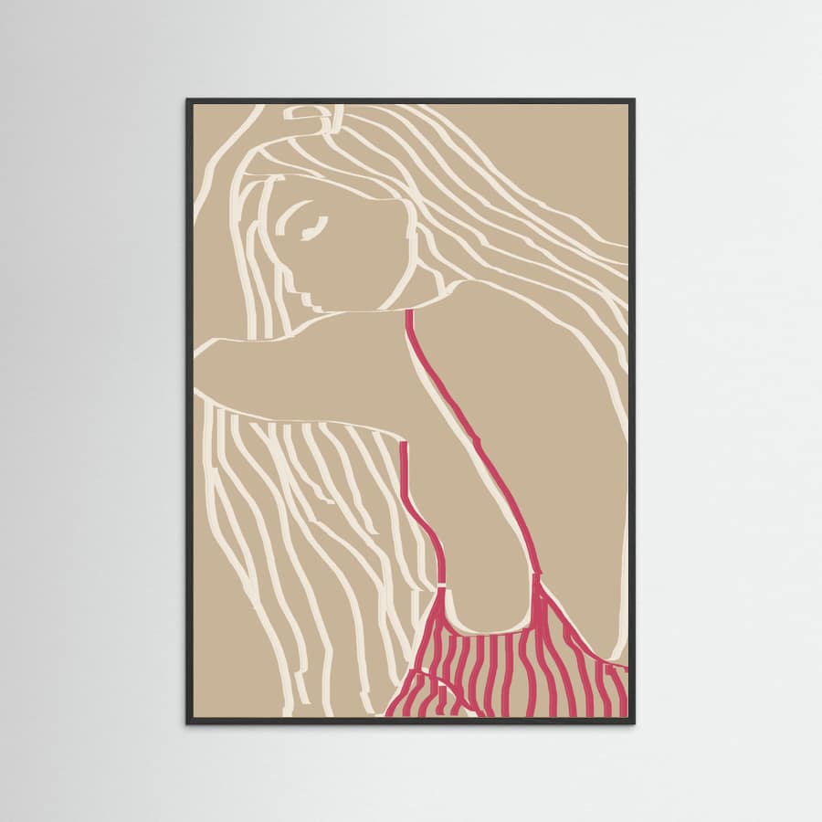 The summer girl Poster – poster and art print