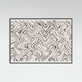 Black Wood Thin Shakey Lines Poster