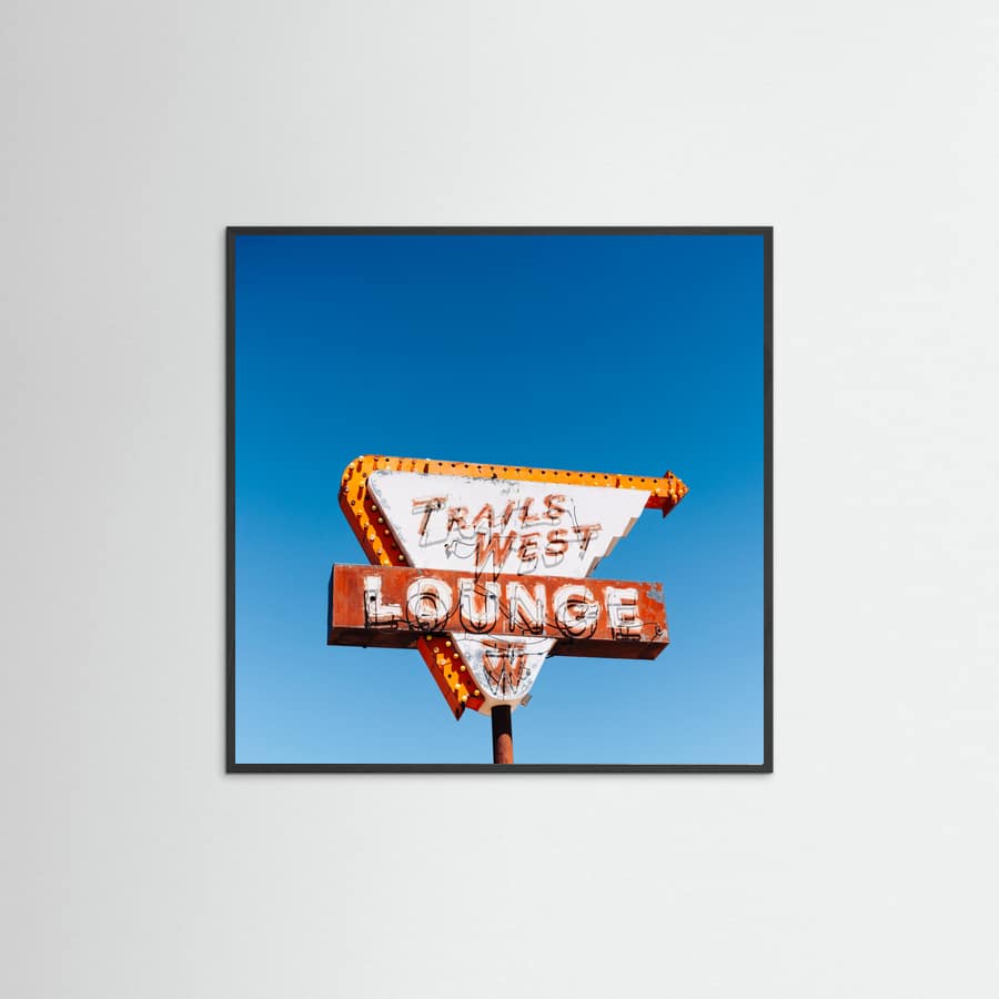 Black Wood Trails West Lounge Poster